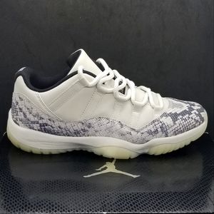 🦅 Air Jordan Retro 11 Low Snakeskin Lightbone